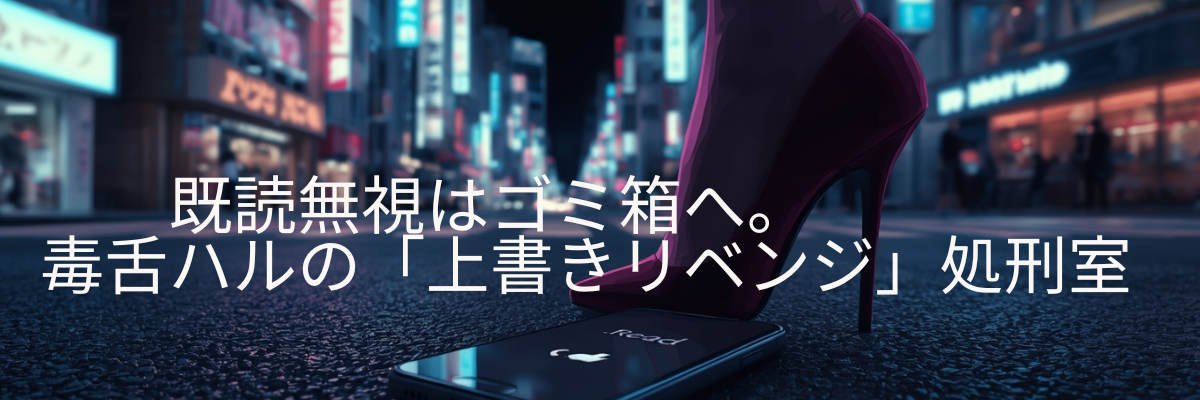 既読無視はゴミ箱へ。毒舌ハルの「上書きリベンジ」処刑室